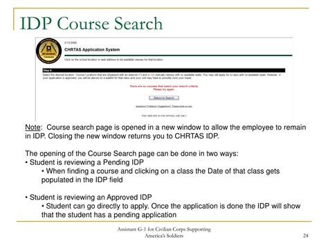 idp course search.